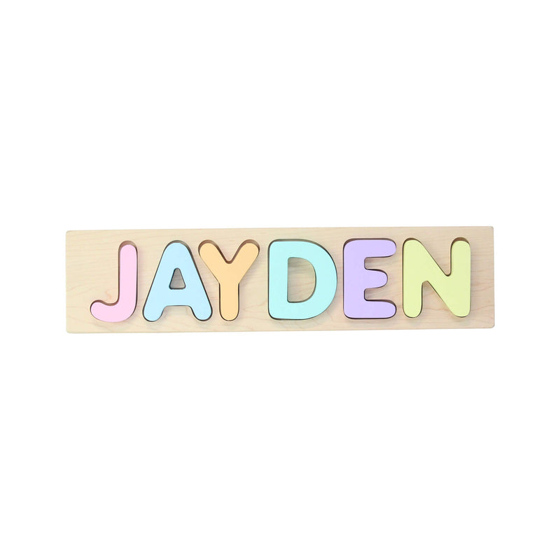 Pastel Letter Name Puzzle