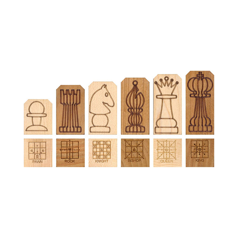 Block Chess Pieces Set