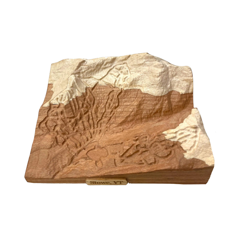 Stowe Vermont 3D Relief Ski Map | Vermont Ski Gift