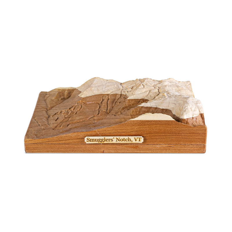 Smuggler's Notch Ski Mountain 3D Topographic Relief Map | Vermont Ski Mountains