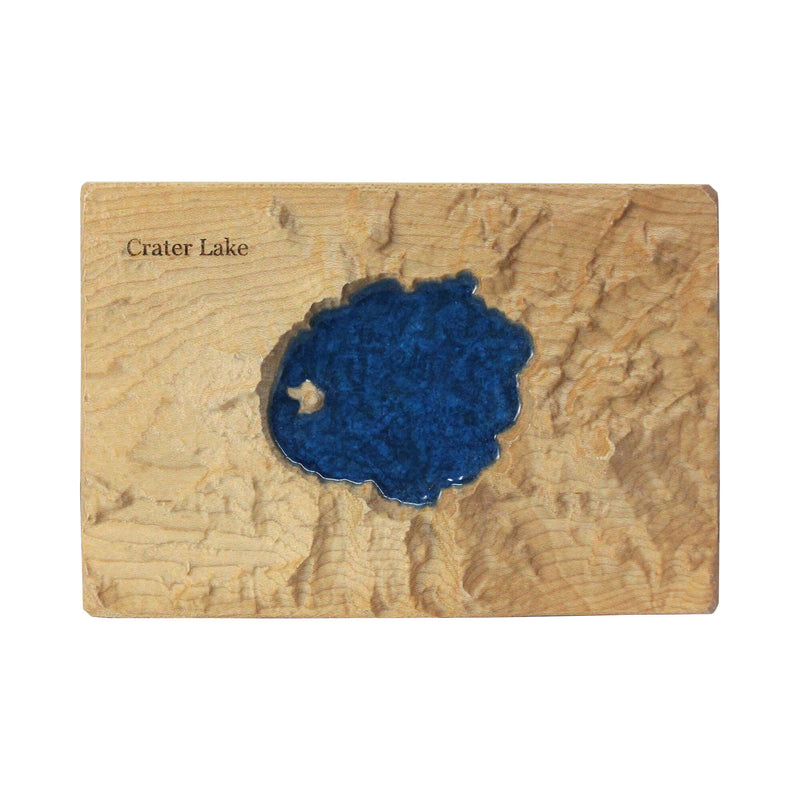 Crater Lake 3D Relief Map | National Park Oregon | Crater Lake Gift