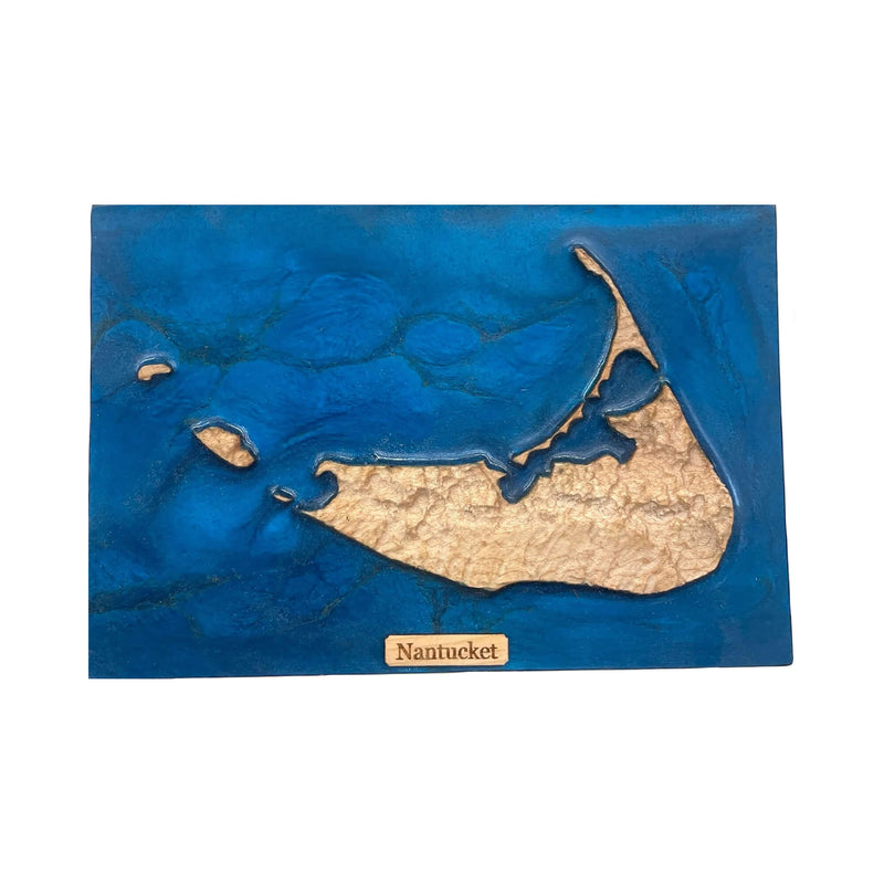 Nantucket Island 3D Relief Map Art | Massachusetts Map Gift | US States
